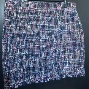 Woven multicolor skirt
